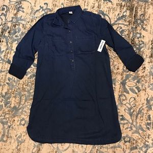 NWT Old Navy denim shirt dress, size S